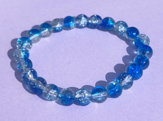 blue crystal ( 1 bracelet )