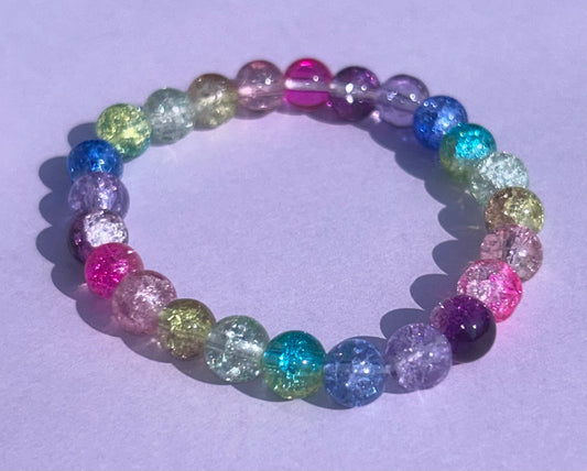 rainbow glitter ( 1 bracelet )