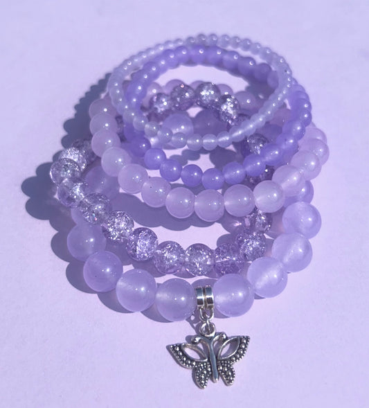 light purple set ( 5 bracelets )