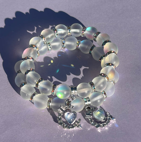 Matte opal set ( 2 bracelets )
