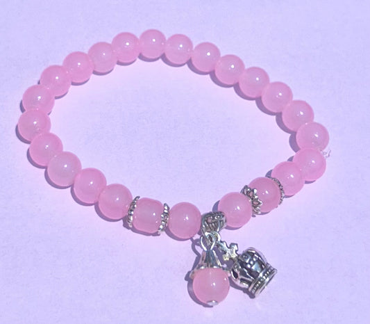 baby pink charm ( 1 bracelet )
