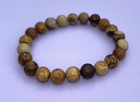 brown and beige ( 1 bracelet )