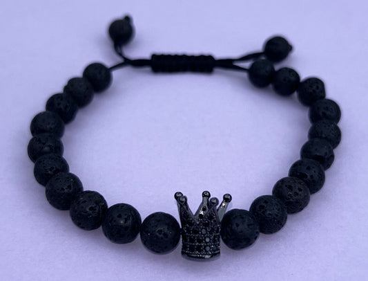 black crown ( 1 bracelet )